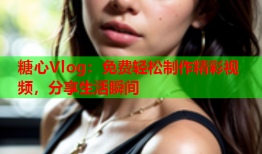 糖心Vlog：免费轻松制作精彩视频，分享生活瞬间