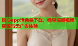 糖心app污免费下载，畅享海量视频资源与无广告体验