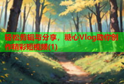 轻松剪辑与分享，糖心Vlog助你创作精彩短视频(1)