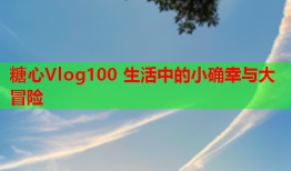 糖心Vlog100 生活中的小确幸与大冒险