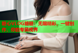 糖心VLOG糖糖：无限精彩，一键创作，你的专属视界