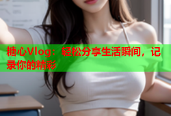 糖心Vlog：轻松分享生活瞬间，记录你的精彩