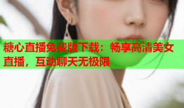 糖心直播免费版下载：畅享高清美女直播，互动聊天无极限