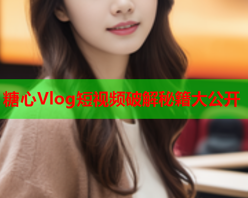 糖心Vlog短视频破解秘籍大公开