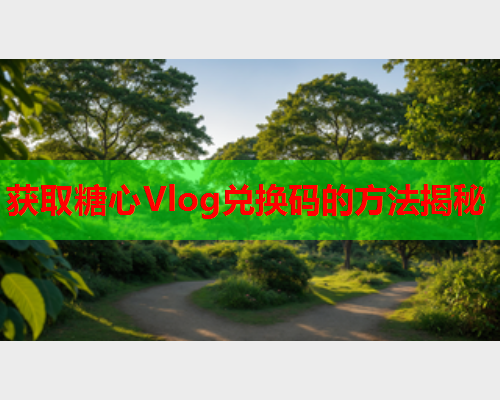 获取糖心Vlog兑换码的方法揭秘