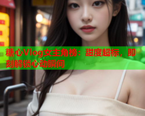 糖心Vlog女主角榜：甜度超标，即刻解锁心动瞬间